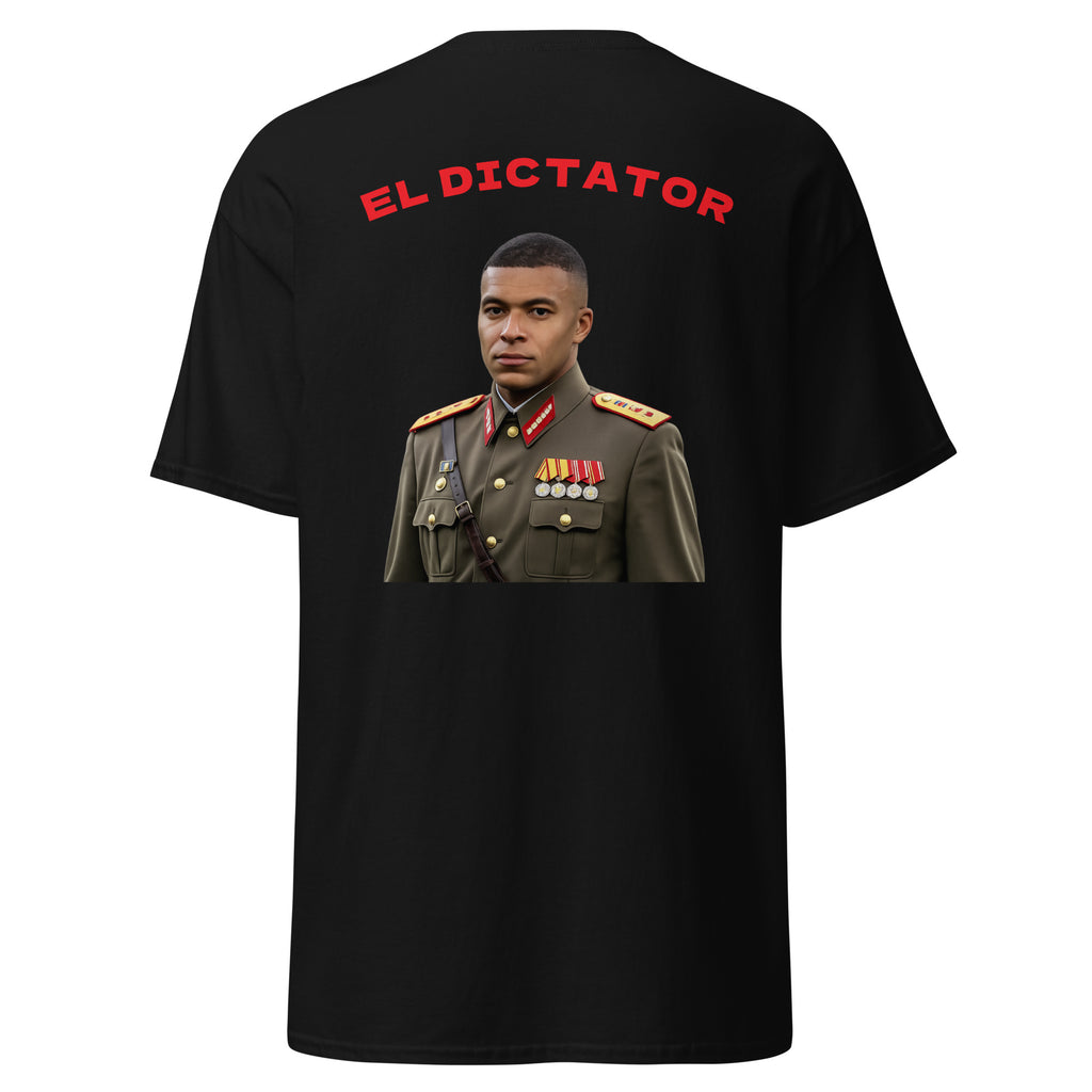 Dictator Mbappe Graphic T-shirt black football graphic t-shirt back view