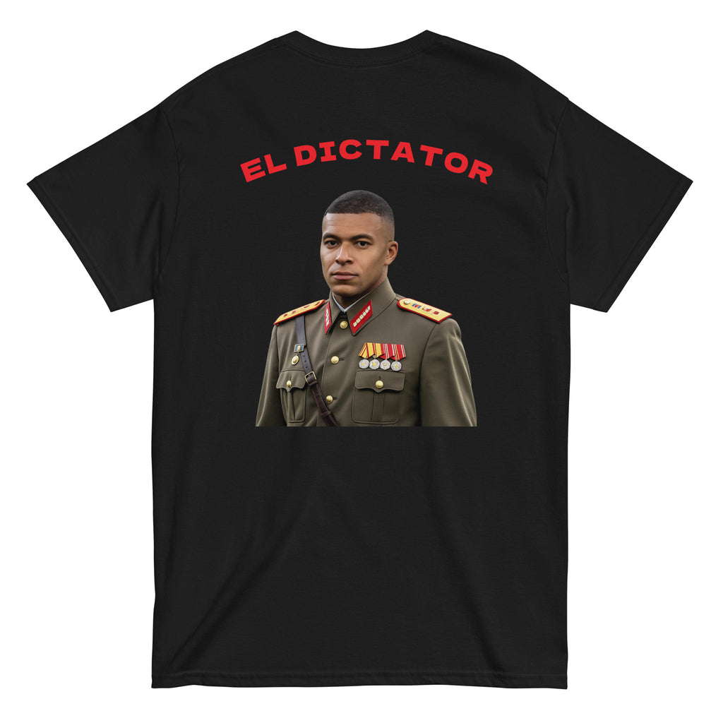 Dictator Mbappe Graphic T-shirt black football graphic t-shirt back view