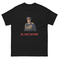 EL DICTATOR T-Shirt black football graphic t-shirt front view